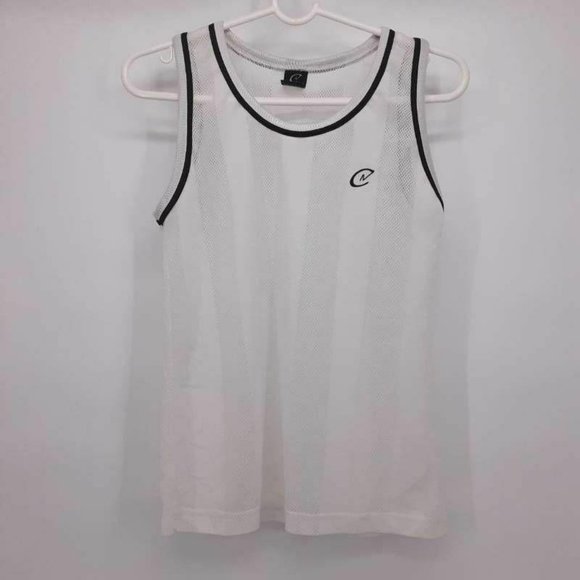 Claudio Nucci Boys Tank Top White Black Contrast T - Picture 1 of 5
